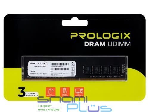 Пам'ять 16Gb DDR4, 2666 MHz, ProLogix, 19-19-19-43, 1.2V (PRO16GB2666D4) 286127 фото