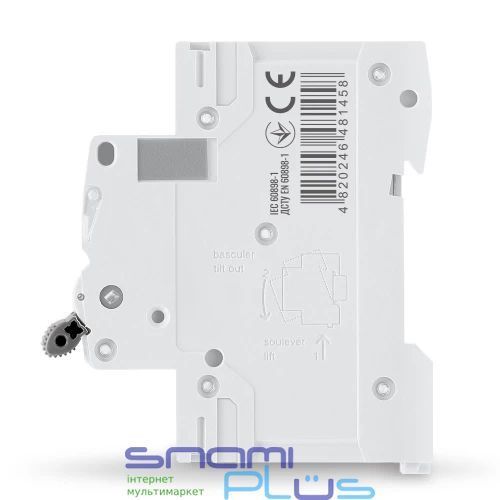 Автоматический выключатель Videx RS6 "RESIST", White, 6A, 6000A, 400V, 2 полюса (VF-RS6-AV2C06) 272972 фото