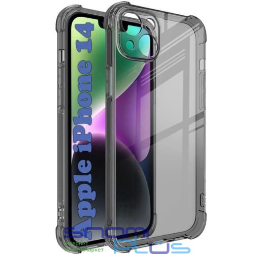 Бампер для Apple iPhone 14, BeCover, Anti-Shock, Grey (708242) 270688 фото