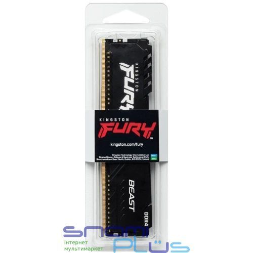 Память 8Gb DDR4, 3200 MHz, Kingston Fury Beast, Black (KF432C16BB/8WP) 316990 фото