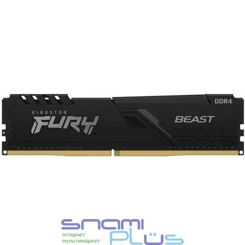 Память 8Gb DDR4, 3200 MHz, Kingston Fury Beast, Black (KF432C16BB/8WP) 316990 фото