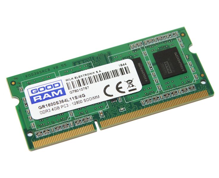 Пам'ять SO-DIMM, DDR3, 4Gb, 1600 MHz, Goodram, 1.5V (GR1600S364L11S/4G) 169710 фото