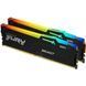 Память 32Gb x 2 (64Gb Kit) DDR5, 5600 MHz, Kingston Fury Beast RGB, Black (KF556C36BBEAK2-64) 261766 фото 3