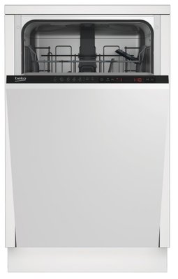 Вбудована посудомийна машина Beko DIS35021, White, комплектів посуду 10 шт, програм миття 5 шт, сенсорне, A++, 81.8x44.8x55 см 238733 фото