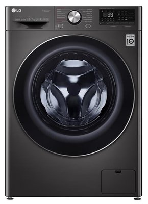 Прально-сушильна машина LG F4V9RC9P, Black, 10.5кг прання, 7кг сущка, 14 програм, 1400об/хв, дисплей, пара, інвертор, A, 85x60x56.5см 209991 фото