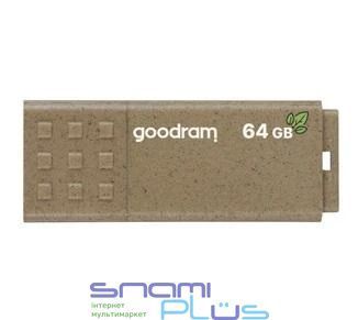 Флеш накопичувач USB 64Gb Goodram UME3 "Eco Friendly", Brown, USB 3.2 Gen 1 (UME3-0640EFR11) 247137 фото