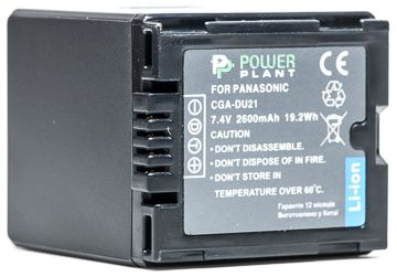 Аккумулятор Panasonic VBD210, CGA-DU21, PowerPlant, 2600 mAh / 7.4 V, Li-Ion (DV00DV1092) 244754 фото