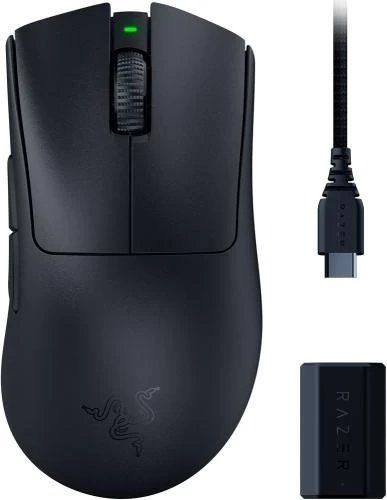 Мышь беспроводная Razer DeathAdder V3 Pro (Smooth-Touch), Black (RZ01-04630300-R3WL) 285615 фото