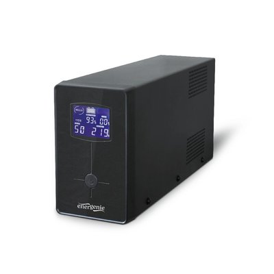 Джерело безперебійного живлення EnerGeni EG-UPS-031, LCD дисплей, 650 VA, Black 117922 фото