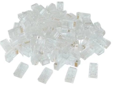 Коннектор RJ45, UTP, 50 шт, Cablexpert, позолоченные контакты (LC-8P8C-002/50) 208328 фото