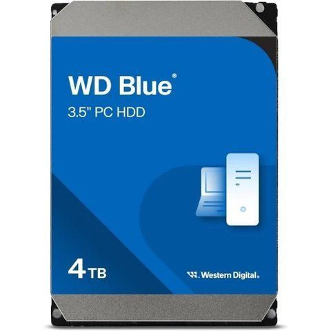 Жесткий диск 3.5" 4Tb Western Digital Blue, SATA3, 128 Мб, 5400 об/мин (WD40EZZX) 320653 фото