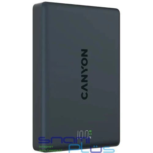 Универсальная мобильная батарея 10000 mAh, Canyon OnPower 511, Black, 20 Вт (CNS-CPB511B) 322011 фото