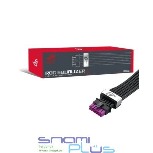 Кабель для питания видеокарты 12+4-pin - 2x6-pin, Asus ROG Equalizer, 600 Вт, 75 см(90YE00BN-B0QA00) 330398 фото