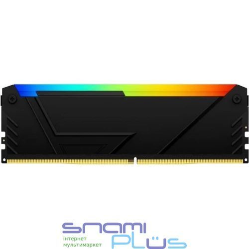 Память 8Gb DDR4, 3200 MHz, Kingston Fury Beast RGB, Black (KF432C16BB2A/8WP) 316991 фото