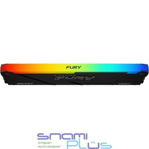 Память 8Gb DDR4, 3200 MHz, Kingston Fury Beast RGB, Black (KF432C16BB2A/8WP) 316991 фото