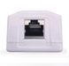 Розетка RJ45 (мережева), 1-портова FTP, біла, 6a категорія, Cablexpert (NCAC-1F6A-01) 319126 фото 2