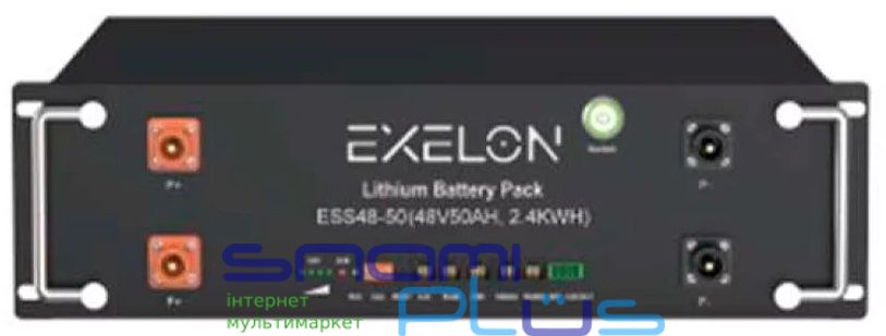 Аккумуляторная батарея Exelon LiFePO4, 48V, 50AH, 2400Wh, 482x450x133mm, 6000 циклов, 25,6кг 290136 фото