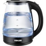Електрочайник Edler EK5525SSG, Black/Transparent 327273 фото