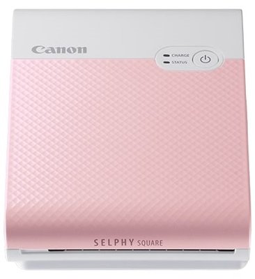 Принтер термосублімаційний Canon SELPHY Square QX10, Pink, WiFi, знімки 72x85/68x68 мм, 287x287 dpi, вбудований акумулятор (до 20 аркушів), USB (набір XS-20L) (4109C009) 215938 фото