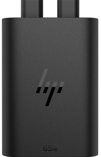 Блок питания для ноутбуков HP GaN, Black, 65 Вт, 2xType-C, 1 м (600Q7AA) 285162 фото