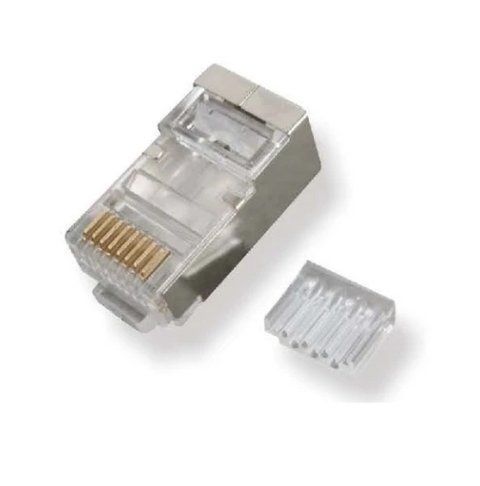 Коннектор RJ45, STP, 100 шт, Clear, Cat.6, Kingda (KD-PG8003-C6/100) 318311 фото