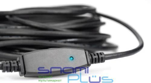 Кабель USB 3.0 AM - USB AF, 20 м, Black, Digitus, активний (DA-73107) 261612 фото
