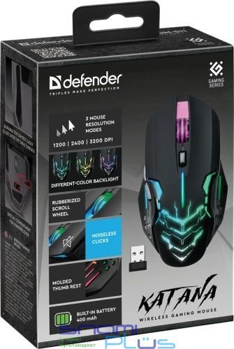 Мышь беспроводная Defender Katana GM-511, Black (52511) 308692 фото