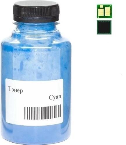 Тонер + чип HP CLJ M414/M454/M479, Cyan, 60 г / 2100 копий, AHK (50000265) 283870 фото