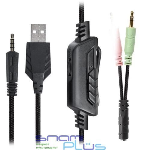 Наушники REAL-EL GDX-7620 Backlit, Black (GDX-7620) 216245 фото
