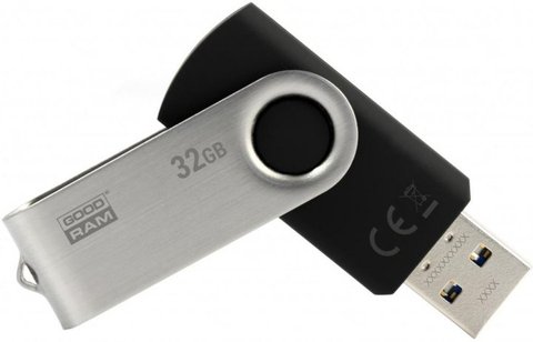 USB 3.0 Flash Drive 32Gb Goodram Twister, Black (UTS3-0320K0R11) 137144 фото
