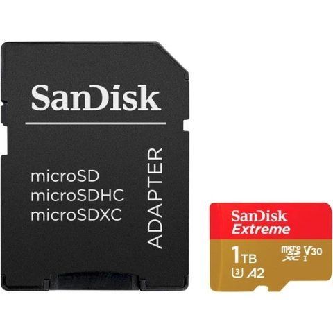 Карта пам'яті microSDXC, 2Tb, SanDisk Extreme, SD адаптер (SDSQXAV-2T00-GN6MA) 309515 фото