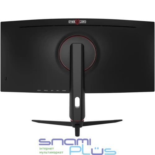 Монітор вигнутий 34" Qube Overlord C34UQ180H, Black 317443 фото