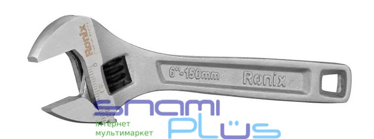 Ключ разводной Ronix, 150 мм, діапазон 0-20 мм (RH-2401) 284968 фото