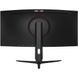 Монітор вигнутий 34" Qube Overlord C34UQ180H, Black 317443 фото 8