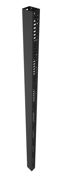 Кабельний організатор 42U, Conteg, Black, вертикальний, із пластиковим каналом, розмір пластикового каналу 80 х 60 мм (DP-VP-VR-42) 223761 фото