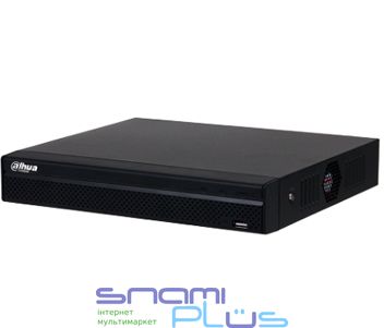 Відеореєстратор Dahua DHI-NVR1104HS-S3/H, 4 канали, Smart H.265+, 1хHDMI, 1хVGA, 1xRJ45, 2хUSB 2.0, 1xSATA, 260х225х48 мм, Black 240409 фото