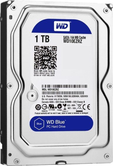 Жорсткий диск 3.5' 1Tb Western Digital Blue, SATA3, 64Mb, 5400 rpm (WD10EZRZ) 125241 фото