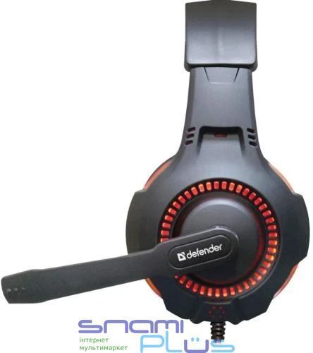 Наушники Defender Warhead G-450 USB, Black/Red (64146) 204753 фото