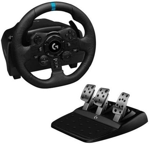 Кермо ігрове Logitech G923, Black, для ПК / PS4, 3 педалі (941-000149) 212736 фото