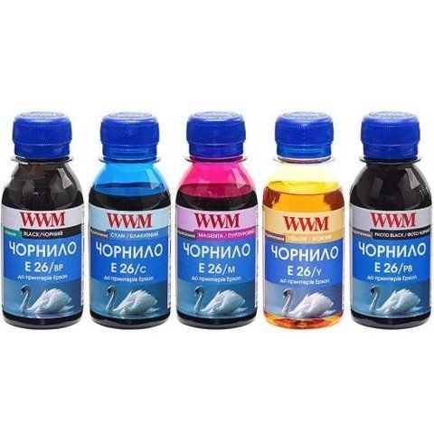 Комплект чорнил WWM Epson XP-600/605/700, 5 x 100 мл (E26SET5-2) 135823 фото
