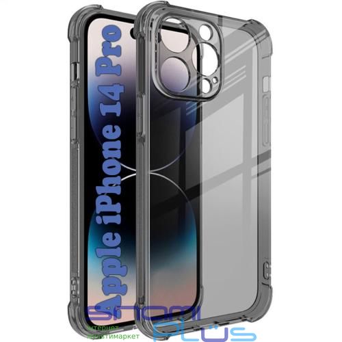 Бампер для Apple iPhone 14 Pro, BeCover, Anti-Shock, Grey (708245) 270695 фото