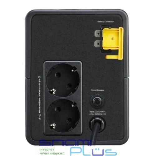 Джерело безперебійного живлення APC Easy-UPS 900VA, Black, 480 Вт, 2xSchuko (BVX900LI-GR) 240894 фото