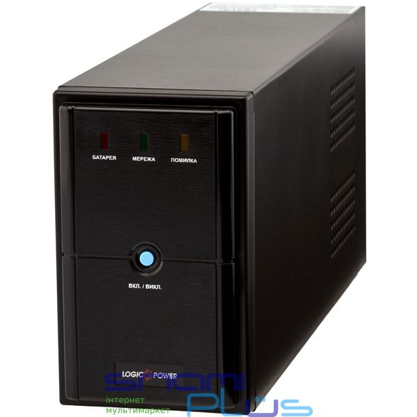 Источник бесперебойного питания LogicPower LPM-625VA Black, 625 ВА, 437 Вт, AVR, 2 розетки (Schuko), 12В/7.5Ач x 1 шт (4976) 143906 фото