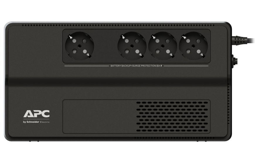 Джерело безперебійного живлення APC Easy-UPS 800VA, Black, 450 Вт, 4xSchuko, AVR, IP20, 161x93x305 мм, 5.3 кг (BV800I-GR) 275784 фото