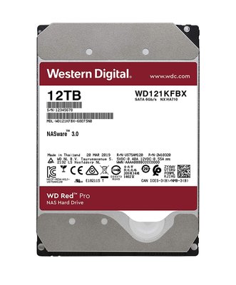 Жорсткий диск 3.5' 12Tb Western Digital Red Pro, SATA3, 256Mb, 7200 rpm (WD121KFBX) 181657 фото
