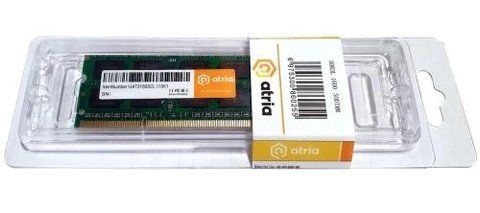 Память SO-DIMM, DDR3, 4Gb, 1600 MHz, Atria, 1.5V (UAT31600CL11SK1/4) 271582 фото