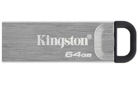 Флеш накопитель USB 64Gb Kingston DataTraveler Kyson, Silver, USB 3.2 Gen 1 (DTKN/64GB) 212743 фото