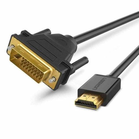 Кабель HDMI (M) - DVI-D (M, 24-pin), 1 м, Black, Ugreen HD106 (30116) 314808 фото