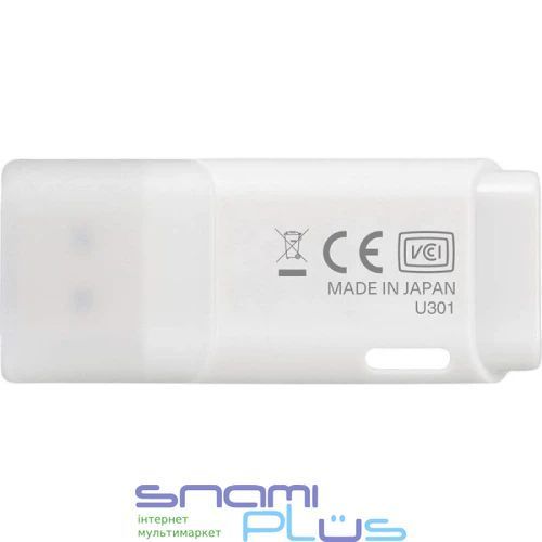 Флеш накопичувач USB 64Gb Kioxia TransMemory U301, White, USB 3.2 Gen 1 (LU301W064GG4) 308587 фото