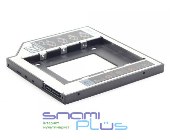 Шасси для ноутбука Gembird, Black, 12.5 мм, для SATA 2.5', алюминиевый корпус (MF-95-02) 208667 фото
